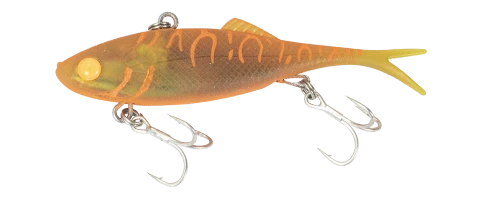 Berkley Shimma Fork Soft Vibe Lure 100mm Orange Crush Mega Clearance