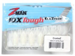 Zman Crusteaz 2 Inch Soft Plastic Creature Lure Pearl - Mega Clearance