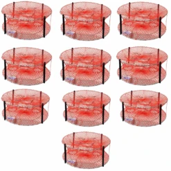 10 Pack Bulk Wilson Heavy Duty Round Crab Pot Traps